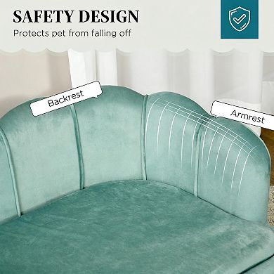 IFMALL Spacious Pet Sofa Bed with Decorative Backrest for Medium and Large Dogs