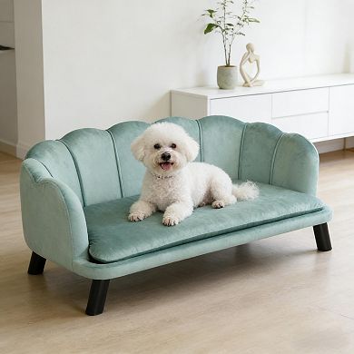 IFMALL Spacious Pet Sofa Bed with Decorative Backrest for Medium and Large Dogs