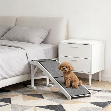 IFMALL Easy Access Pet Ramp with Rest Platform for Dogs and Cats Under 66 lbs