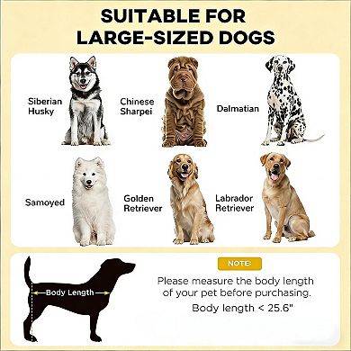 IFMALL Elevated Cooling Cot with Protective Canopy for Large Dogs - Portable Design