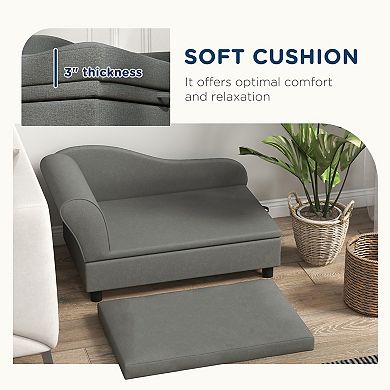IFMALL Small Pet Sofa with Storage Compartment for Compact Pets