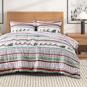 Madelinen® Christmas Down Alternative Comforter Set with Shams