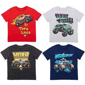 Monster Jam 4-Pack Short Sleeve Tees