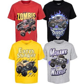 Monster Jam 4-Pack Short Sleeve Tees