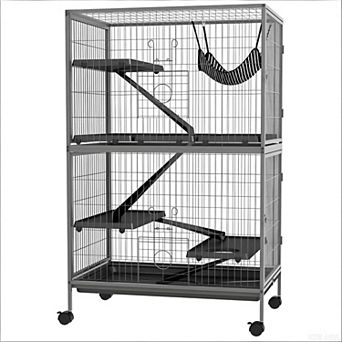 IFMALL Multi-Level Small Animal Habitat Cage with Wheels for Easy Mobility