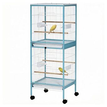 IFMALL Large Rolling Bird Aviary Habitat with Multiple Access Doors