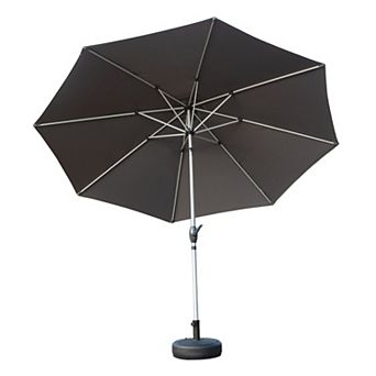 Patio Umbrella, Push Button Tilt, Crank, UV Protection, Waterproof, for Garden Deck Backyard Pool