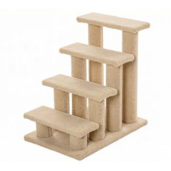 IFMALL Multi-Level Cat Scratching Post with Soft Plush Steps for Play
