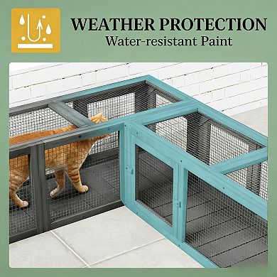 IFMALL Modular Outdoor Pet Play Tunnel with Multiple Entry Points