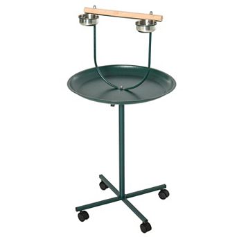 IFMALL Portable Bird Play Stand with Activity Perch and Removable Food Bowls