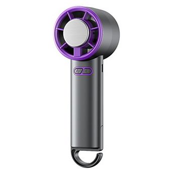 Portable Handheld Turbo Fan, Ice Cooling Brushless Motor, 5 Wind Speeds for Travel Commuting Outdoor