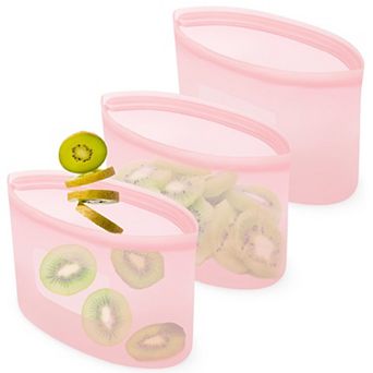Silicone Food Storage Containers Bags set of 3