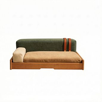 IFMALL Mid-Century Modern Pet Bed with Removable Cushion and Durable Scratch-Resistant