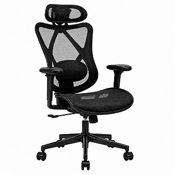 Heybly Ergonomic Mesh Office Chair with Adjustable Lumbar Support, Headrest, Armrests and Tilt Lock