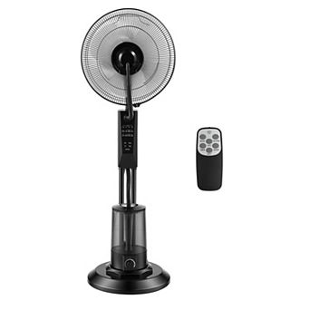 VEVOR Misting Fan, 3 Wind Speeds Misting Standing Fan, Mister Cooling Fans with 0.79 gal Water Tank