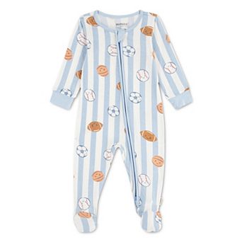 Newborn Baby Huggies® Long Sleeve Printed Coverall with Footed Design
