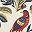 Cream Bird Pattern
