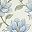 Cream Blue Floral
