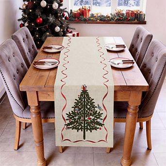 Spode Holiday Tree 72-Inch Table Runner