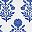 Blue White Floral