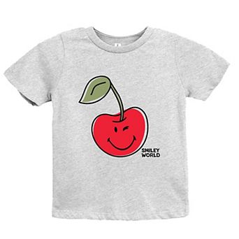 SmileyWorld Winky Cherry - Youth Short Sleeve Graphic T-Shirt