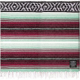 Zulay Kitchen Large Mexican Blanket 70x50 Authentic Woven Throw