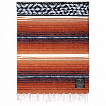 Zulay Kitchen Large Mexican Blanket 70x50 Authentic Woven Throw