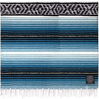 Zulay Kitchen Large Mexican Blanket 70x50 Authentic Woven Throw