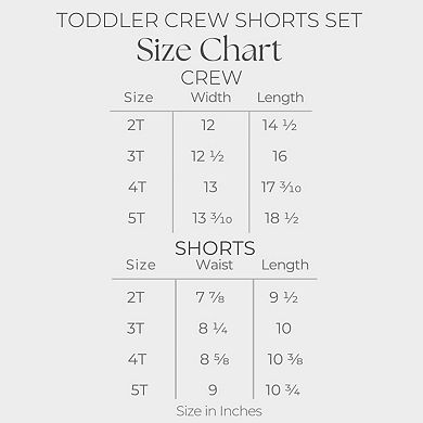 Wild Child Lightning Bolt - Toddler Crew Shorts Set
