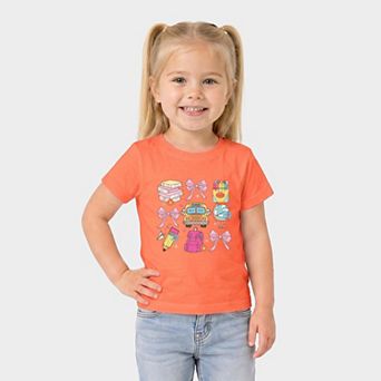 Coquette School Chart - Toddler Short Sleeve Graphic T-Shirt
