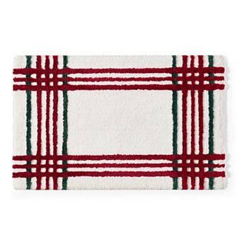 Caro Home Terry Plaid Bathroom Rug