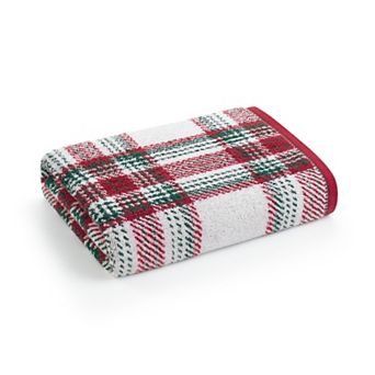 Caro Home Kenny Holiday Plaid Bath Towel