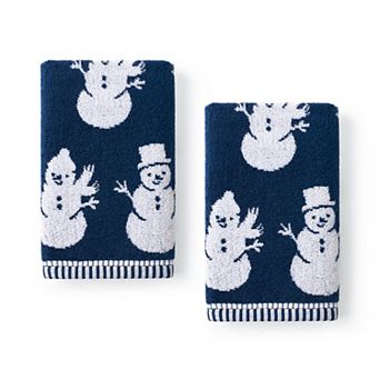 Caro Home Frosty Fun Hand Towel 2-Pack
