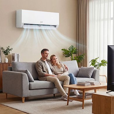 Costway 24000 BTU 20 SEER2 208/230V Wifi Enabled Mini Split Air Conditioner & Heater