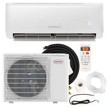 Costway 24,000 BTU Mini Split Air Conditioner AC Unit w/ Heat Pump&Alexa Googlehome Remote Control