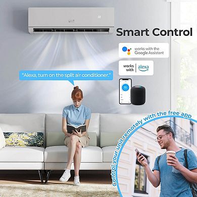 Costway 18000 BTU Mini Split Air Conditioner & Heater 25 SEER2 208-230V AC Unit