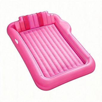 Inflatable Tanning Pool Lounger Sprinkler Drink Holder Summer