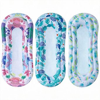 3 Pack Pool Floats Lounger Inflatable Hammock Water Rafts Swimming