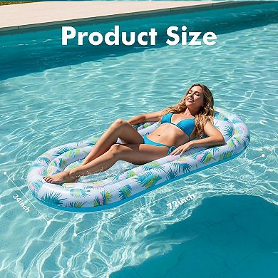 3 Pack Pool Floats Lounger Inflatable Hammock Water Rafts Swimming