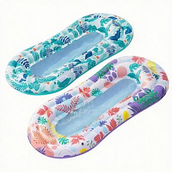 2 Pack Pool Floats Lounger Inflatable Water Hammock Rafts