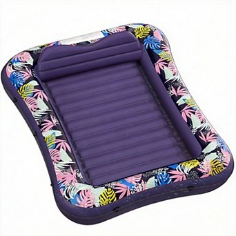 Tanning Pool Lounger Float Adult Headrest Drink Holder Sun Tub