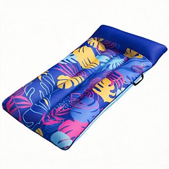 Inflatable Pool Float Lounger Fabric Mat Headrest Raft