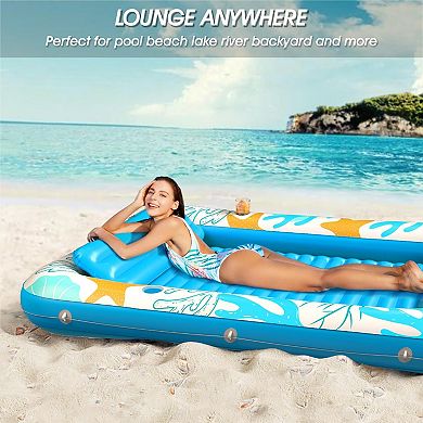 Inflatable Tanning Pool Lounger Float Sun Tub Raft Mat Ball Pit