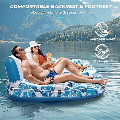 Pool Float Lounger Inflatable Raft Chair
