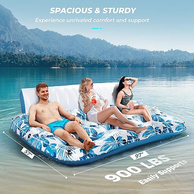Pool Float Lounger Inflatable Raft Chair