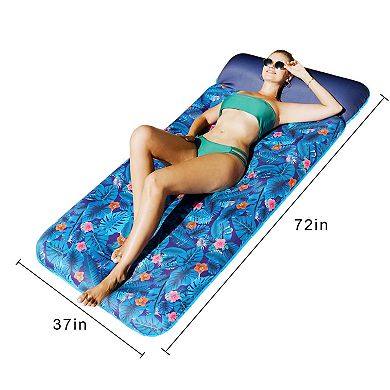 Oversized Pool Float Lounge Fabric-covered Contour Lounger
