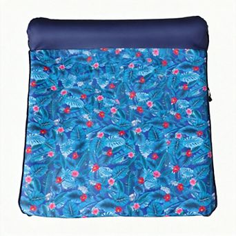 Oversized Pool Float Lounge Fabric Contour Lounger Headrest Raft