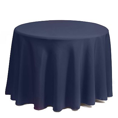 Gee Di Moda Round Tablecloth - 132 in - Heavy Duty Washable Polyester - for 72-96 Inch Round Tables