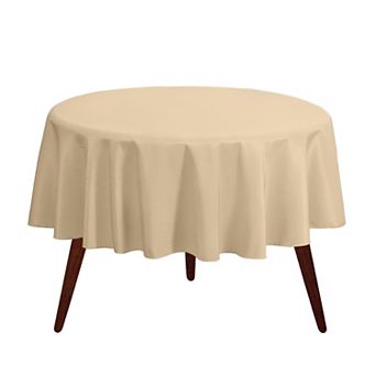 Gee Di Moda Round Tablecloth - 132 in - Heavy Duty Washable Polyester - for 72-96 Inch Round Tables