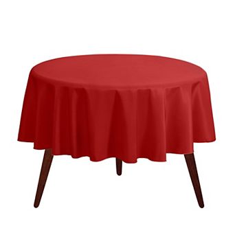 Gee Di Moda Round Tablecloth - 132 in - Heavy Duty Washable Polyester - for 72-96 Inch Round Tables